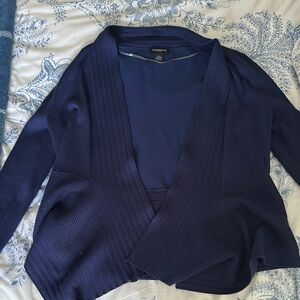 Liz Claiborne Navy Blue Cardigan